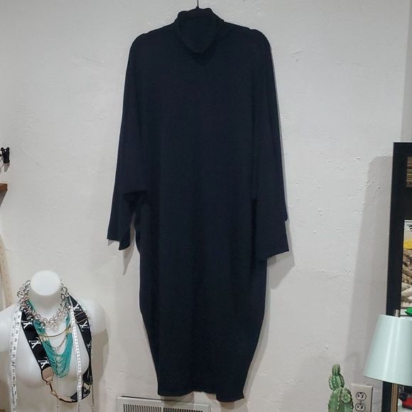 Marina Rinaldi Black Midi Dress - Picture 4 of 16